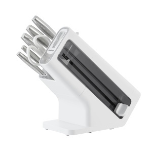 Set de cutite Ninja StaySharp 6 piese, otel inoxidabil, cu suport alb - Img 6