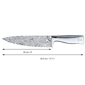 Set de cutite WMF Grand Gourmet 3 piese otel Damasc 120 straturi performanta superioara maner ergonomic - Img 5