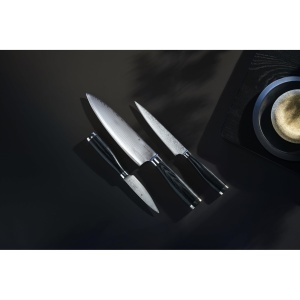 Set de cutite WMF Yari, 3 piese, otel japonez, maner din Pakkaholz - Img 2