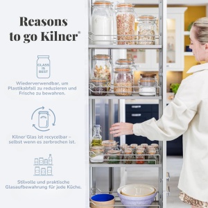 Set de Fermentare Kilner, 1 Litru, cu Capac cu Ventilatie - Img 8