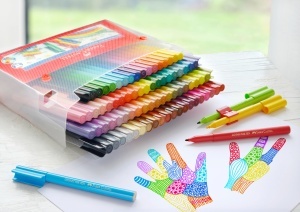 Set de Filzstifte Faber-Castell Connector, 91 piese, cu clip - Img 3