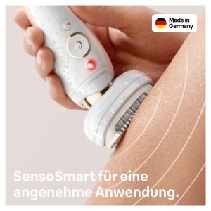 Set de frumusete Braun Silk-epil 9 Flex, epilator femei / indepartator de par, perie de curatare faciala FaceSpa, 9 accesorii, geanta, cu cap flexibil pentru o indepartare mai usoara a parului, 9100, alb/auriu - Img 4