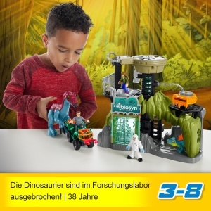 Set de Joaca Dinosaurier Fisher-Price Imaginext cu Figuri Owen Grady, Maisie si Dr. Grant - Img 2