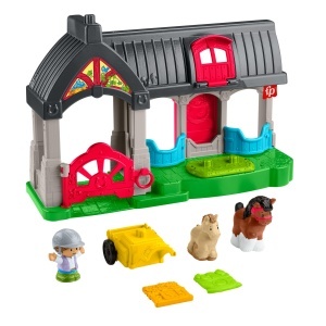 Set de Joaca Ferma cu Cai Fisher-Price Little People, 2 Cai si Accesorii