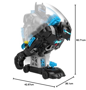 Set de joaca Fisher-Price Imaginext DC Super Prieteni Bat-Tech Batbot, 2-in-1, cu lumini si sunete - Img 7