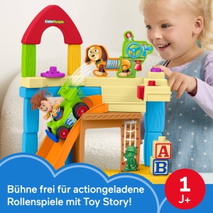 Set de Joaca Fisher-Price Little People - Camera lui Andy, cu Figurina Woody si Masinuta RC - Img 3
