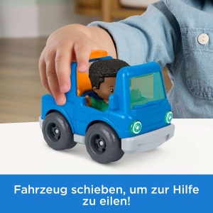 Set de Joaca Fisher-Price Little People cu Vehicul si Figurina, 5 Piese - Img 3