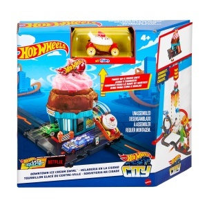 Set de joaca Hot Wheels City Downtown Eiskrem-Strudel cu 1 masinuta 164 - Img 7