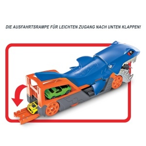 Set de joaca Hot Wheels - Transporter cu rechin, 1 vehicul 164, pentru copii 4-8 ani - Img 4