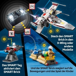 Set de Joaca Interactiv LEGO Star Wars 75423 - X-Wing cu 2 Figurine si SMART Brick - Img 4