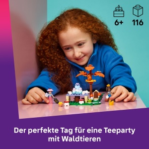 Set de Joaca LEGO Friends Teeparty in Padure - 116 Piese, 2 Figurine, Accesorii - Img 3