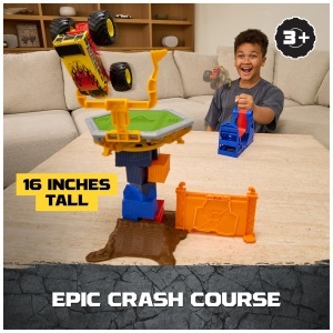 Set de Joaca Monster Jam cu Camion Smash Bash, 164, 16 inch - Img 2