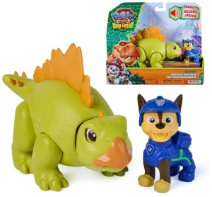 Set de Joaca Paw Patrol - Figurina Chase si Stegosaurus cu Sunete Realiste, 3 ani