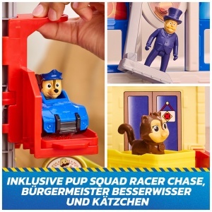 Set de Joaca PAW PATROL Quartier de Salvare cu 3 Figurine si Masina, 30 cm - Img 5