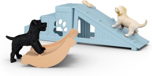 Set de Joaca pentru Copii SCHLEICH Farm World, 12 Piese, cu 2 Catelusi si Accesorii - Img 8