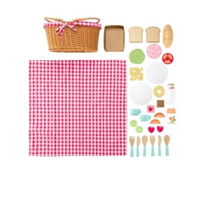 Set de joaca pentru picnic Fisher-Price HXT81, 31 piese din lemn, pentru copii de la 3 ani - Img 5