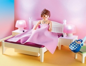 Set de joaca PLAYMOBIL 70208 - Dormitor cu Atelier de Croitorie, 67 piese, colorat - Img 3