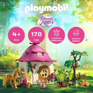Set de Joaca PLAYMOBIL cu Unicorn Magic, Casuta de Zane si Accesorii, 71838 - Img 2