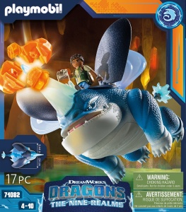Set de joaca PLAYMOBIL DreamWorks Dragons 71082 - Dragon Plowhorn si figura DAngelo - Img 4