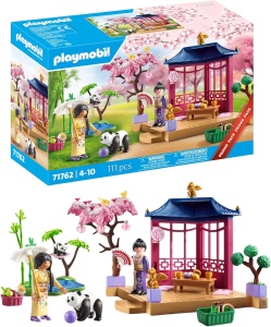 Set de Joaca PLAYMOBIL - Gradina Asiatica cu Pandas, pentru copii de la 4 ani