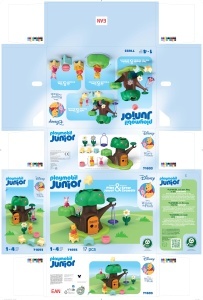 Set de Joaca PLAYMOBIL JUNIOR Winnie Puuh si Ferkel, 17 piese, Plastic, pentru copii de la 1 an - Img 8