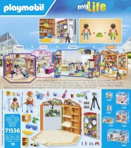Set de Joaca PLAYMOBIL MyLife 71536 - Magazin de Jucarii cu Zona de Gaming si Fotowall - Img 5