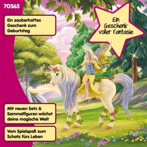 Set de Joaca Schleich BAYALA Sera cu Unicorn Floral, 3 Piese, pentru Copii de la 5 Ani - Img 6