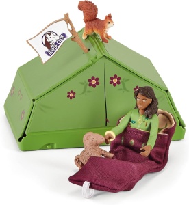 Set de Joaca Schleich Horse Club - Camping cu Sarah si Pinto, 23 piese - Img 6