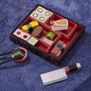 Set de joaca sushi din lemn Melissa Doug, 24 piese, cu efecte sonore - Img 7