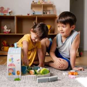Set de Joaca Zoo HABA pentru copii de peste 18 luni, cu figurine din lemn - Img 8