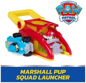 Set de Joc PAW PATROL - Launcher cu Marshall si Rex, 2 Mini Vehicule 6,5 cm - Img 2