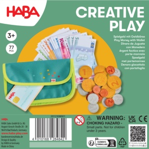 Set de jocuri cu bani HABA 2011830001 - 18 piese, din lemn, pentru copii - Img 7