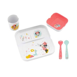 Set de masa pentru copii Badabulle Disney Baby Minnie melamina BPA-free