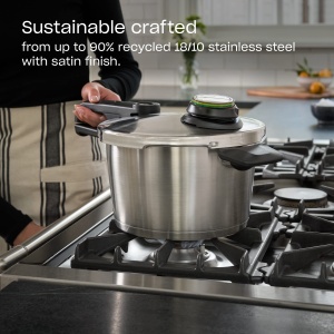 Set de oala sub presiune Fissler Vitavit Premium, 4 bucati (4,5 l - O 22 cm si tigaie rapida 2,5 l - O 22 cm) incl. capac metalic, insertie - inductie - Img 2