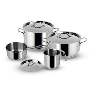 Set de Oale din Inox Lagostina Every, 7 piese, cu manere late, 18-22 cm - Img 1