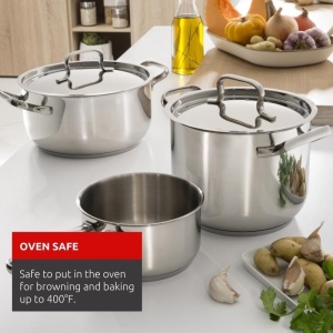 Set de Oale Lagostina Sfiziosa din Inox 1810, 13 Piese, pentru Inductie - Img 3