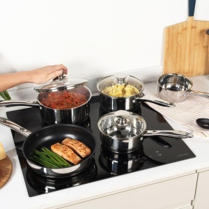 Set de oale si tigai Russell Hobbs 5 piese, inox antiaderent, pentru toate tipurile de plite - Img 3