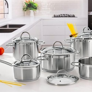 Set de Oale Tescoma Vision, inox, 10 piese, diverse capacitati - Img 5