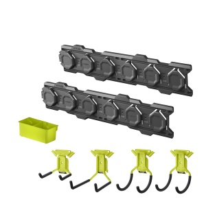 Set de organizare RYOBI LINK RSLWPK-7PC, 7 piese, cu suport de perete si huse pentru unelte