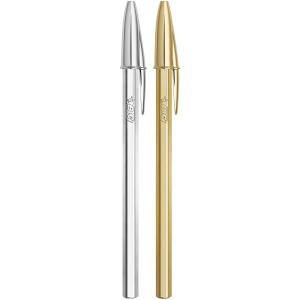Set de Pixuri BIC 4 Culori Shine si BIC Cristal, 4 Culori, Aur si Argint - Img 2
