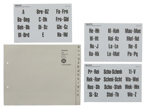 Set de registre Leitz A-Z, 36 compartimente, 100 hartie reciclata, gri - Img 6