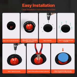 Set de scurgere VEVOR PVC pentru cazi freestanding compatibil cu diverse suprafete - Img 5