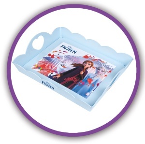 Set de Servire pentru Copii Smoby Die Eiskonigin, 10 piese, cu Figurine Elsa si Anna - Img 4