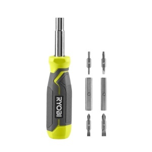 Set de surubelnite RYOBI 11 piese, maner ergonomic, magnetic