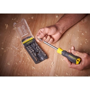 Set de surubelnite si biti STANLEY STHT0-70885, 34 piese, otel crom-vanadiu, organizator practic - Img 2