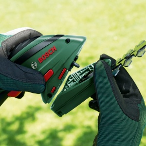Set de taiat iarba si arbusti Bosch Isio, 3.6V, lama 12 cm, cu manusi XL - Img 4