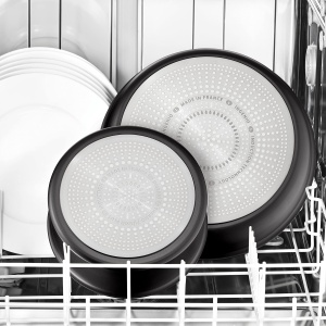 Set de tigai Tefal Ingenio Unlimited On 3 piese cu inductie cu acoperire antiaderenta, economie de spatiu, stivuibil, maner universal detasabil, semnal termic la temperatura ideala de prajire, L39598 - Img 3