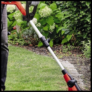 Set de tuns gazon electric Einhell GC-ET 4530 (cap motor inclinabil de 4 ori si rotativ la 180deg, ghidon din aluminiu telescopic continuu, Flowerguard) - Img 5