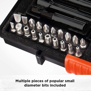 Set de unelte BlackDecker A7142, 33 piese, cu extensie de 125 mm si cutie de depozitare - Img 7