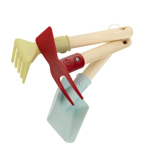 Set de unelte de gradinarit Theo Klein 7681, 3 piese, din plastic reciclat, pentru copii - Img 7